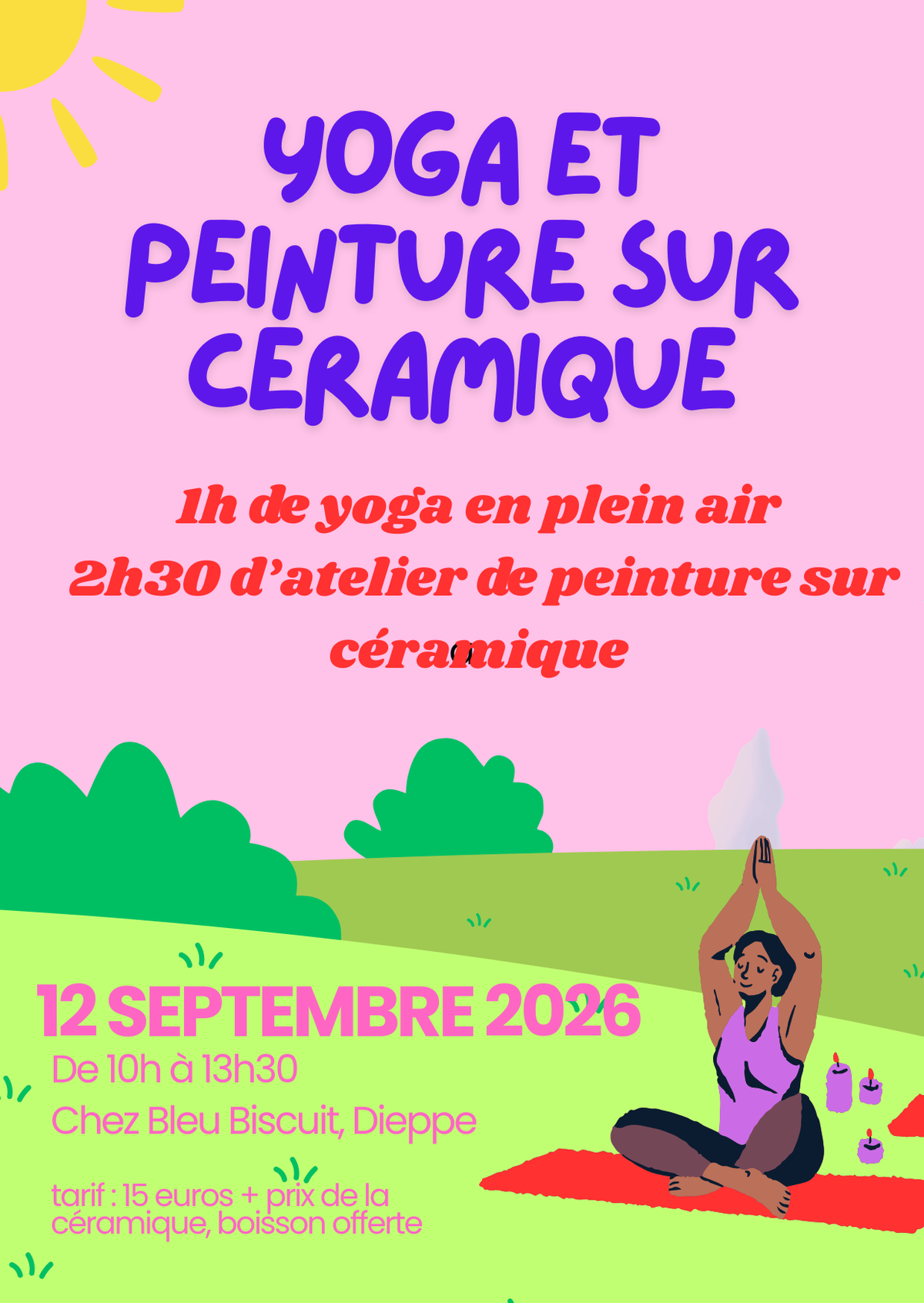 HOT PEOPLE DO YOGA AND PAINT