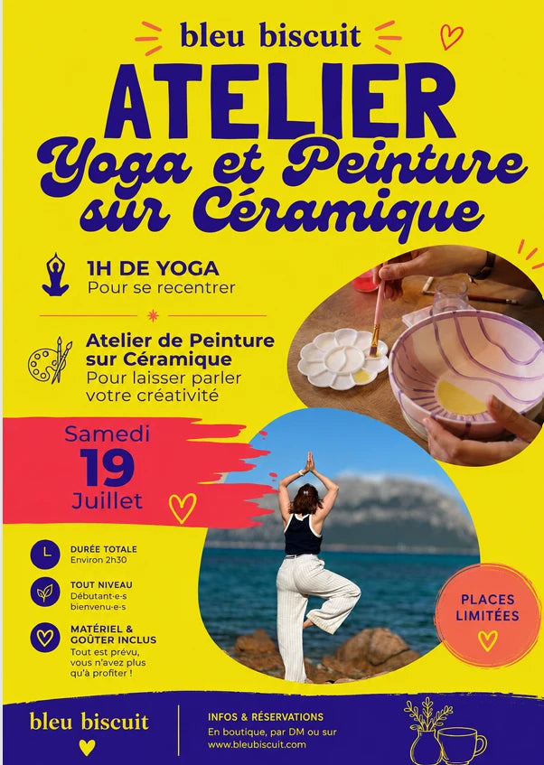 Atelier Yoga et Peinture sur Ceramique - 19 juillet