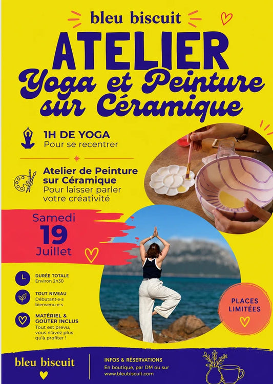 Atelier Yoga et Peinture sur Ceramique - 19 juillet